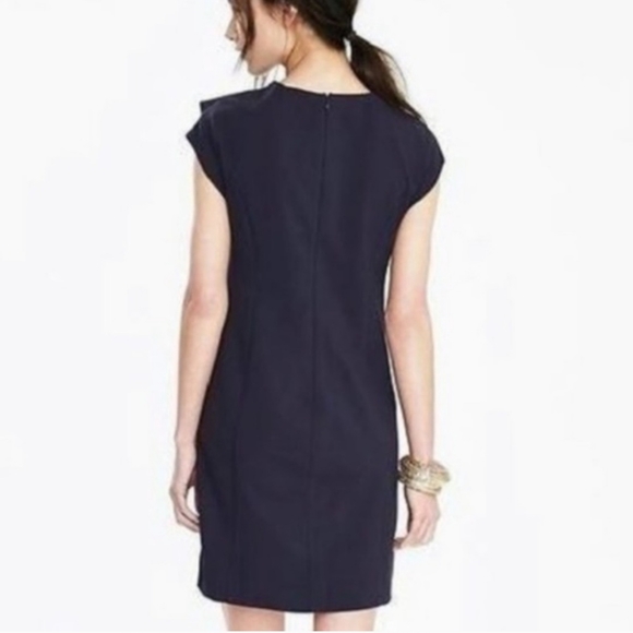 Banana Republic Knit Asymmetrical Ruffle Dress - Picture 3 of 8